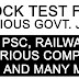 Free Online Mock Test for Various Govt. Jobs