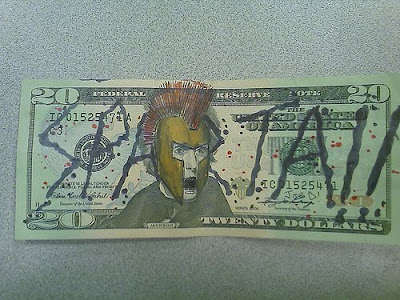 dollar bill drawing