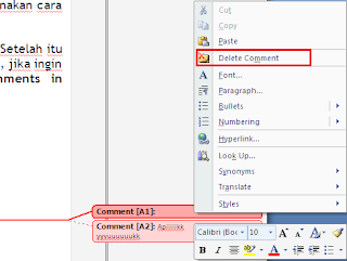 Cara Mudah Menambahkan dan Menghapus Komentar pada File Ms Word 