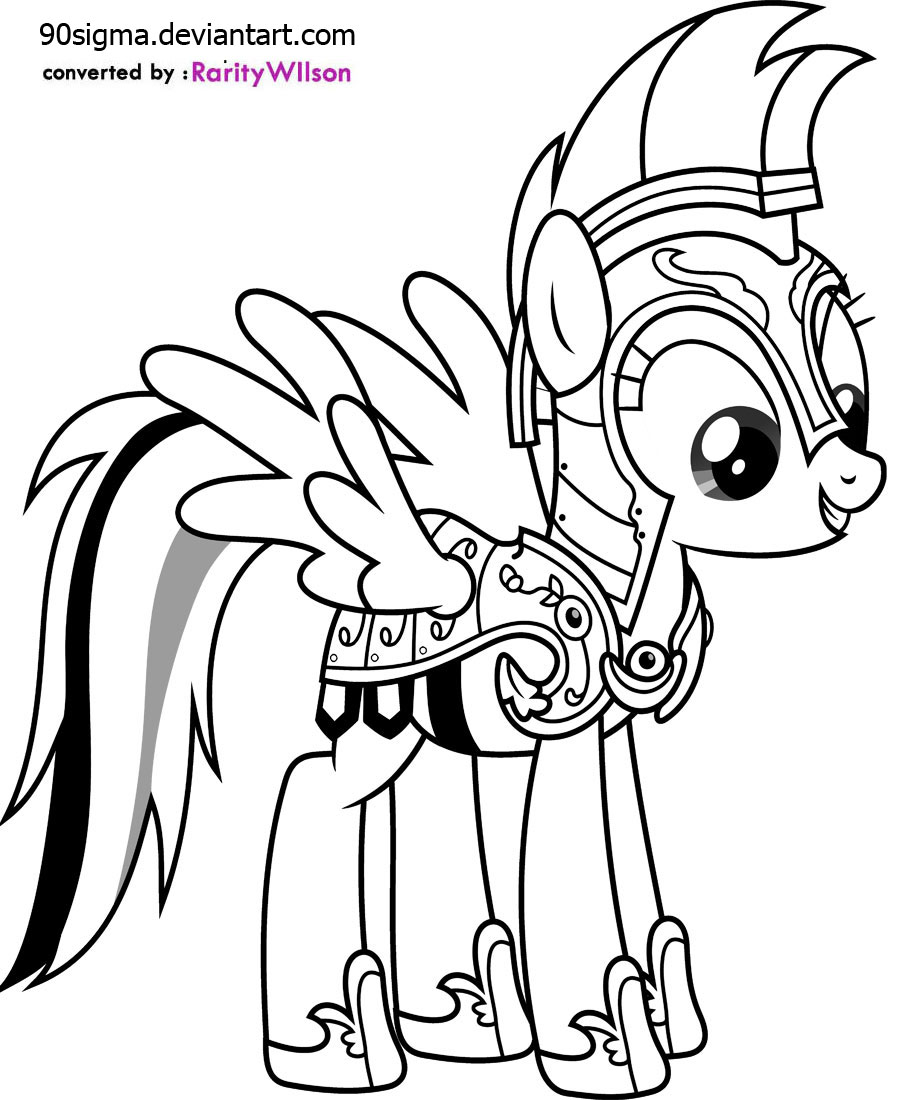 Rainbow Dash Coloring Pages 4