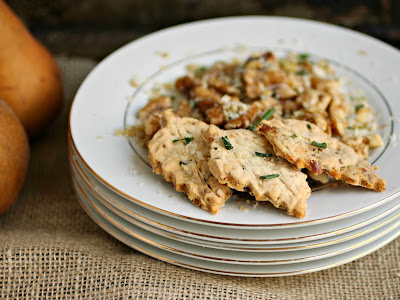 Herb and Walnut Pie Crust Leaves