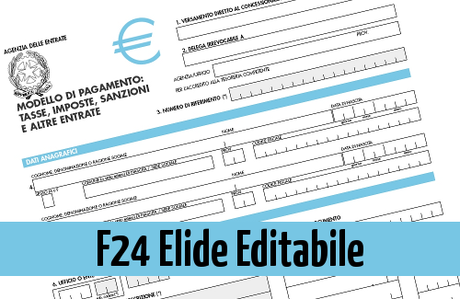 F24 Elementi Identificativi Editabile Compilabile