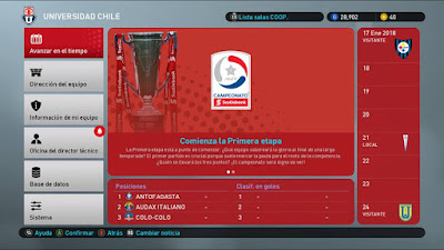 PES 2019 Chilean League Mod Campeonato Scotiabank Season 2018/2019