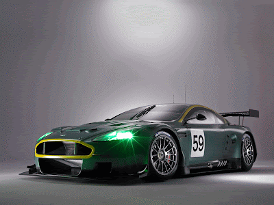 Aston Martin DB9 Black Sport Racing Car