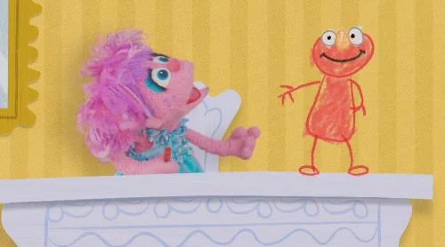 Sesame Street Episode 4606. Valentine's Day Song is performed by Elmo and Abby Cadabby.