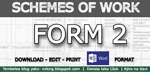 SCHEMES OF WORK