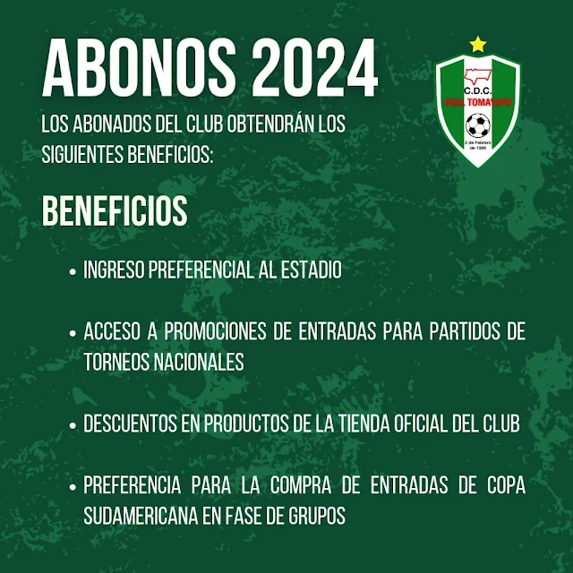 Real Tomayapo Venta de Abonos 2024