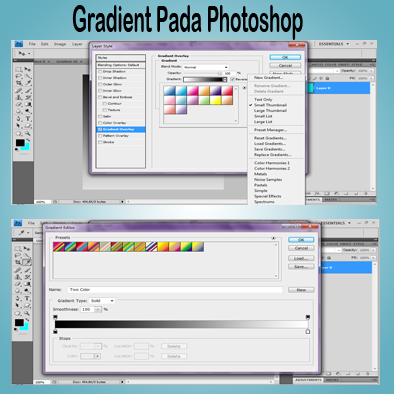 penggunaan teknik gradiasi pada photoshop