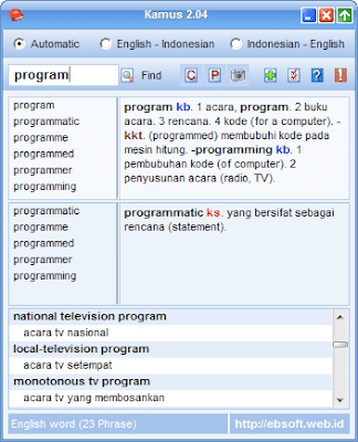ss aplikasi kamus berbagai bahasa windows