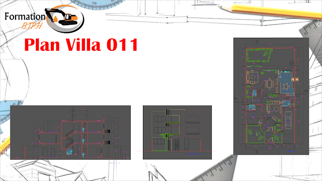 011 Télécharger Plan AutoCAD Villa 