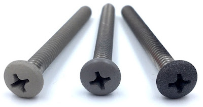 Custom Matte Painted Screws - 10-24 x 2 Inch Phil Pan Machine Screws In Different Version of Grey