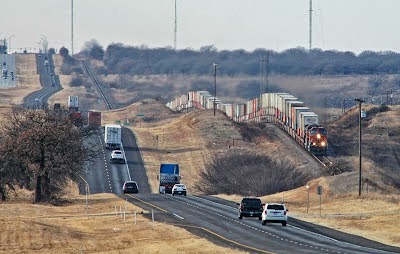 Transporte Ferroviário x Rodoviário