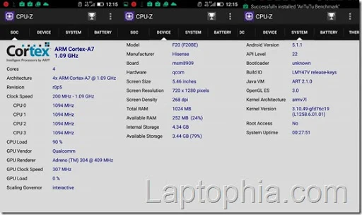 CPU-Z Hisense F20