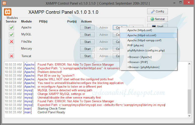 Cara Mudah Setting Port Xampp yang Error