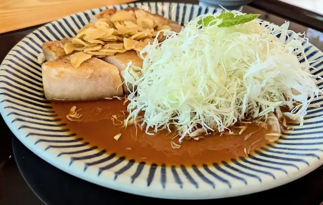 とろステーキセット　ガーリック