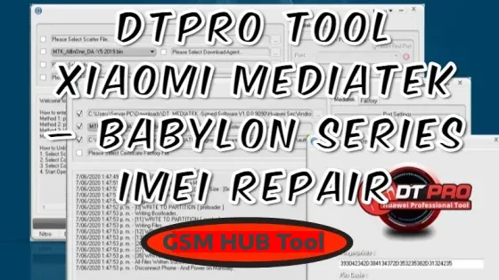 DTPro Tool Guide: Xiaomi Mediatek IMEI Repair for Babylon Series DTPro Tool Guide: Xiaomi Mediatek IMEI Repair for Babylon Series