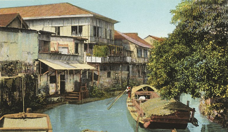Binondo canal, Manila, circa 1920