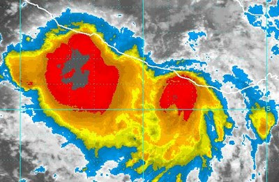 HILARY riecht ganz nach Hurrikan, Hilary, Mexiko, Wettervorhersage Wetter, Oaxaca, Chiapas, Guerrero, Jalisco, Colima, Sturmwarnung, September, aktuell, Hurrikansaison 2011, 2011, Satellitenbild Satellitenbilder, 