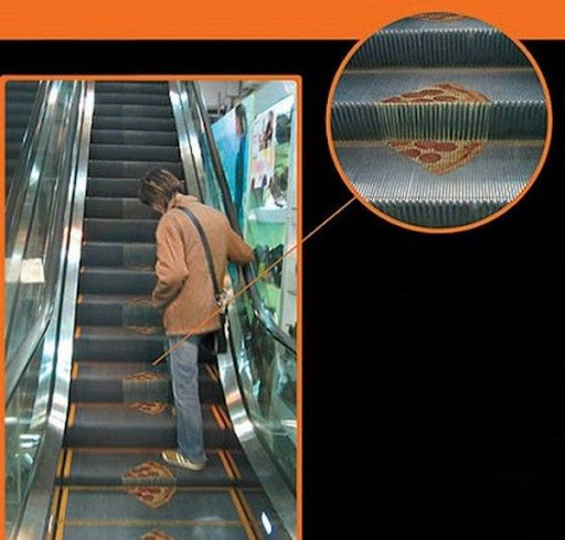 elevator and escalator advertisement