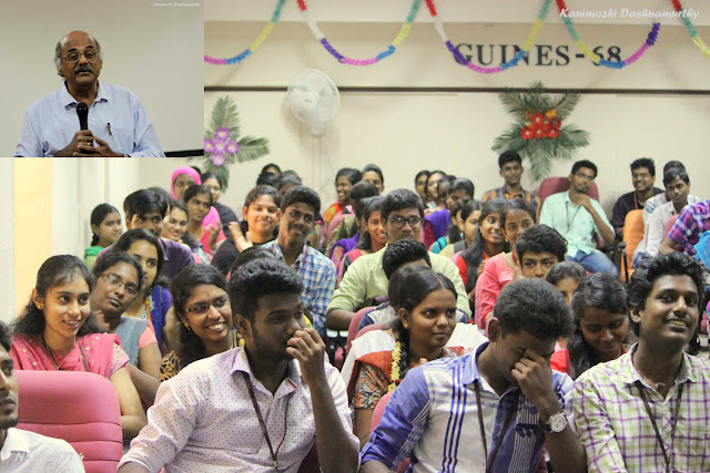 Section of the NSS Students listening to Prime Point Srinivasan at Anna University