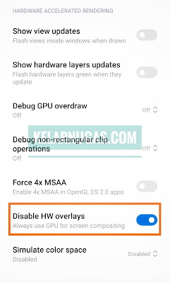 Xiaomi Disable Overlay Hardware