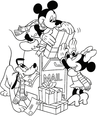 Disney Christmas Coloring Pages