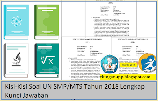 Kisi-Kisi Soal UN SMP/MTS Tahun 2018 Lengkap Kunci Jawaban