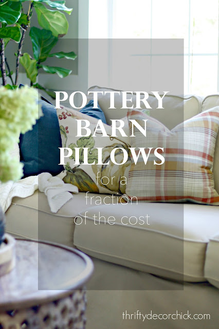 How I make Pottery Barn pillows for cheap! 