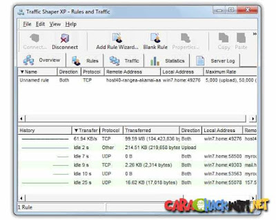 Traffic Shaper XP software untuk mengatur bandwidth