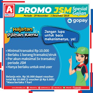 #Alfamidi - #Promo Katalog JSM Periode 29 Nov - 01 Des 2019