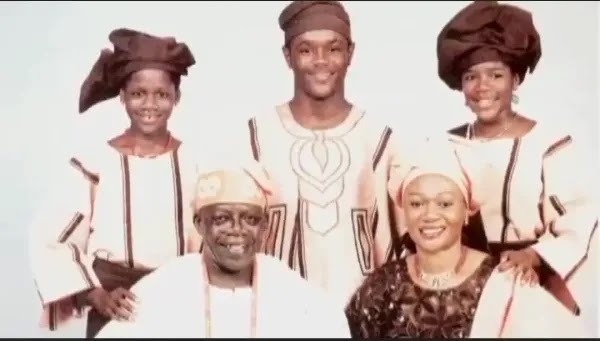 Bola Ahmed Adekunle Tinubu and Oluremi Tinubu and their children