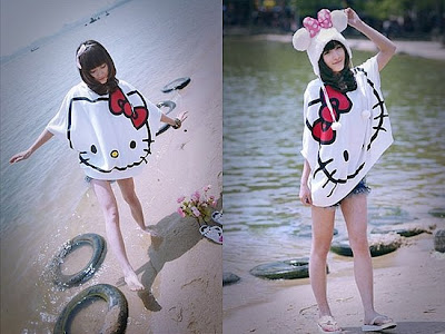 Sunday, November 14, 2010@2:00 AM. HELLO KITTY OVERSIZED HOODIE