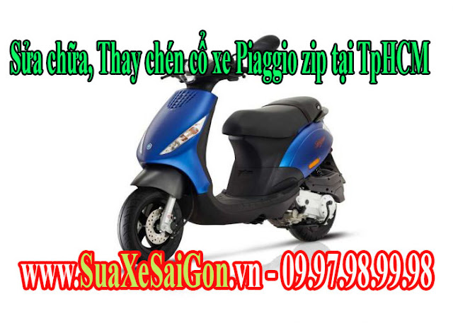 Sửa chữa, thay chén cổ, bạc đạn cổ xe Piaggio Zip tại TpHCM