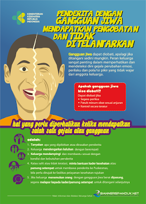 poster kesehatan tentang gangguan kejiwaan