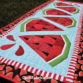 WATERMELON TABLE RUNNER-TABLE DECOR-SUMMER DECOR-WATERMELON DECORATIONS-TABLE RUNNER PATTERN