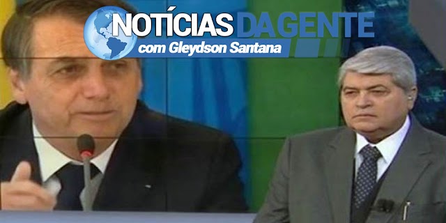 Datena rompe com Bolsonaro ao vivo e pergunta por que o presidente não mandou ministro “calar a boca”