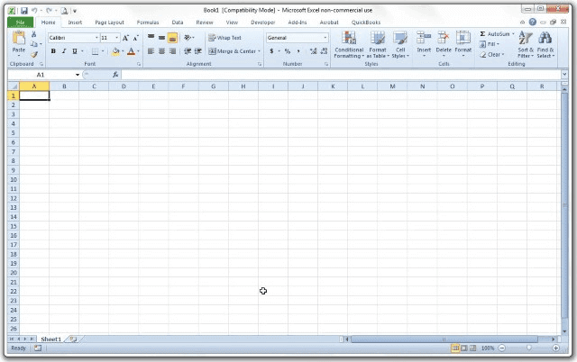 Microsoft Excel 2010 (v14.0)