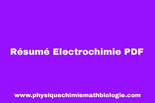 Résumé Electrochimie PDF