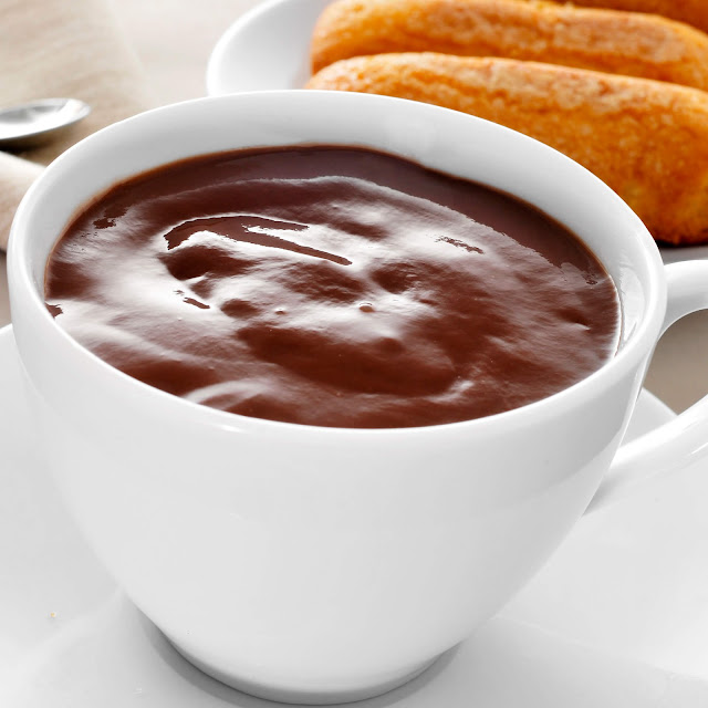 chocolate quente cremoso