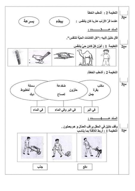 امتحان إيقاظ علمي سنة أولى الثلاثي الثالث ، إمتحانات إيقاظ علمي سنة أولى، تحميل مباشر