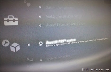 Fabriksåterställa-PS3