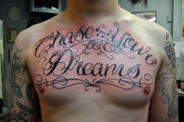 Full Chest Tattoos Best Writing Tattoo designs for man Best Writing Tattoo