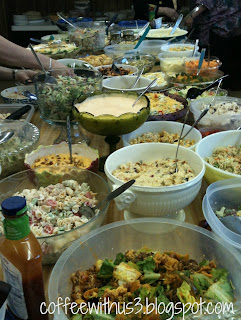 salad supper spread 