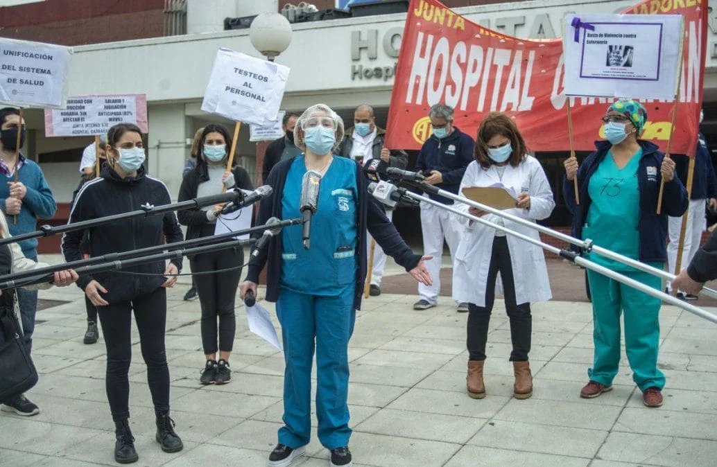 Trabajadores de enfermería harán una protesta con acampe el miércoles frente al Gobierno porteño