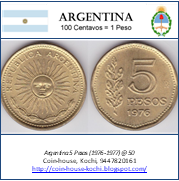 Argentina 5 Pesos (1976-1977) @ 50