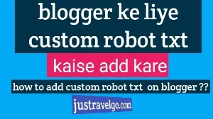 add custom robot txt blogger in Hindi, Blogger Blog Me Custom Robots.txt File Kiya Hai Kyu Aur Kaise Add Kare,