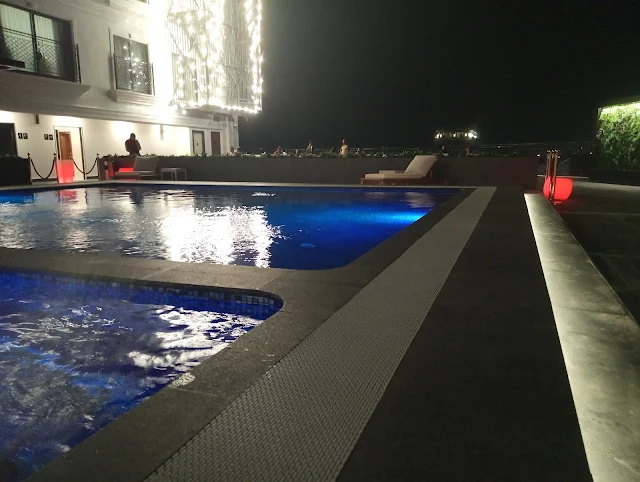 "The Swimming Pool On Yogh Hospitality 5 Star Hotel Rooftop"