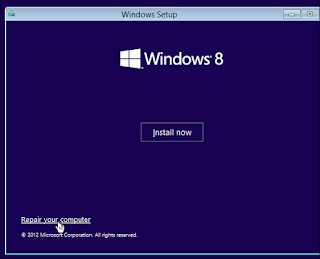 Solusi dan Cara Mengatasi Windows 8 Gagal Masuk Booting