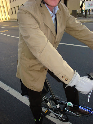 men man cycling bicycling jacket coat reflective DIY