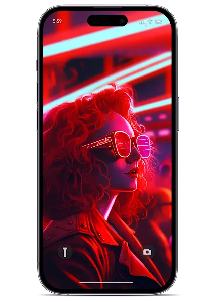 Cool Red Hair Girl AI Generated Wallpaper for Phone